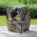 Spi Water Lilies Garden Stool 35070